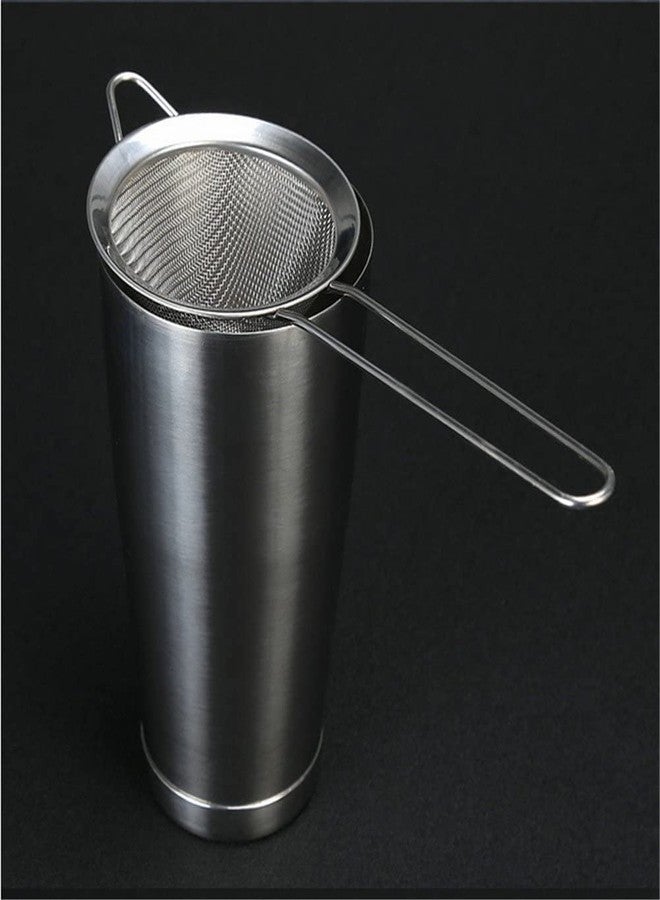 Dynore Stainless Steel Conical Shape Bar Strainer/Food Strainer/Mesh Strainer- Set of 2 (20 x 9 x 1 cm), Silver - Image 3